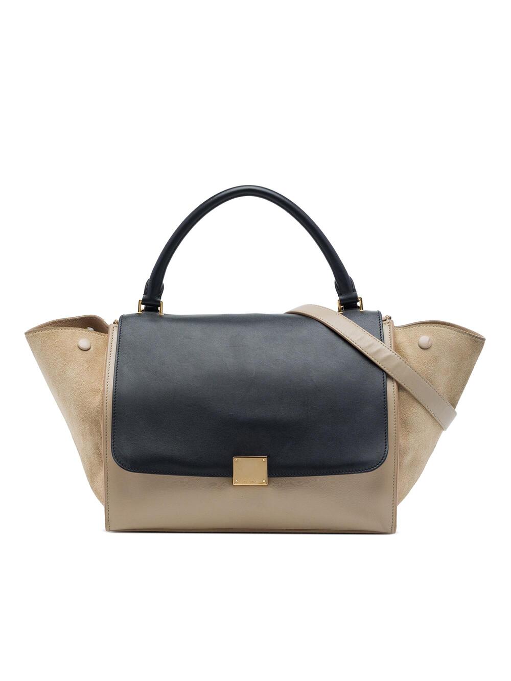 Celine Bicolor Trapeze Bag Leather #376015C67B